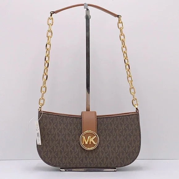 MICHAEL KORS
Carmen Small Shoulder Pochette Bag
Brown Signature
NWT - Picture 14 of 16